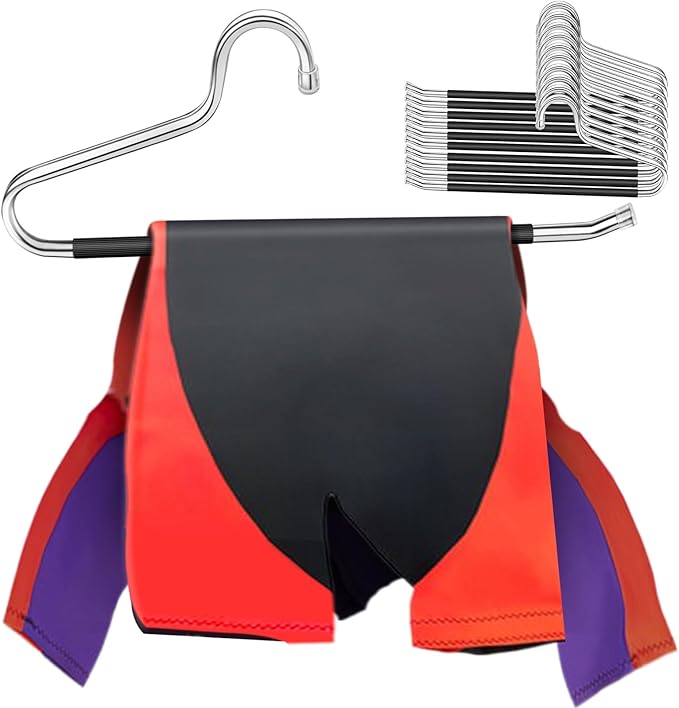 Ultra Heavy Duty Hanger, Shorty Wetsuit-Hanger 10 Packs, Hanger for Wetsuit, Motorcycle Suit, Winter Coast, Marine Dress, Life Jackets, Cycling Clothes (Extended Wide: 16.5 inches)