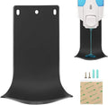 Dispenser Drip Tray Wall Mount Soap Dispenser Bracket, Laundry Detergent Drip Catcher Prevent Dripping and Spraying, Easy to Clean(Black)