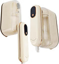 Travel Steamer Iron, 1200W Clothing Steamer with Digital Display Screen, 5+1 Intelligent Ironing Gear Multifunctional Hanging Iron Machine, 140ml, 30S Preheating, Suitable for Home, Trip&Dorm (Beige)