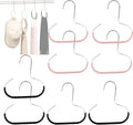 Durable Steel Hangers Maximize Closet Space with Versatile Storage, Hat Organizer Durable Stainless Steel, Durable Steels Hangers for Caps, Ties, Scarves, Clothes (Mixed,8pcs)
