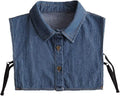 YAKEF Lady Half-Shirt Blouse Detachable Lace Chiffon Fake Collars Dicky Collar Faux Collar