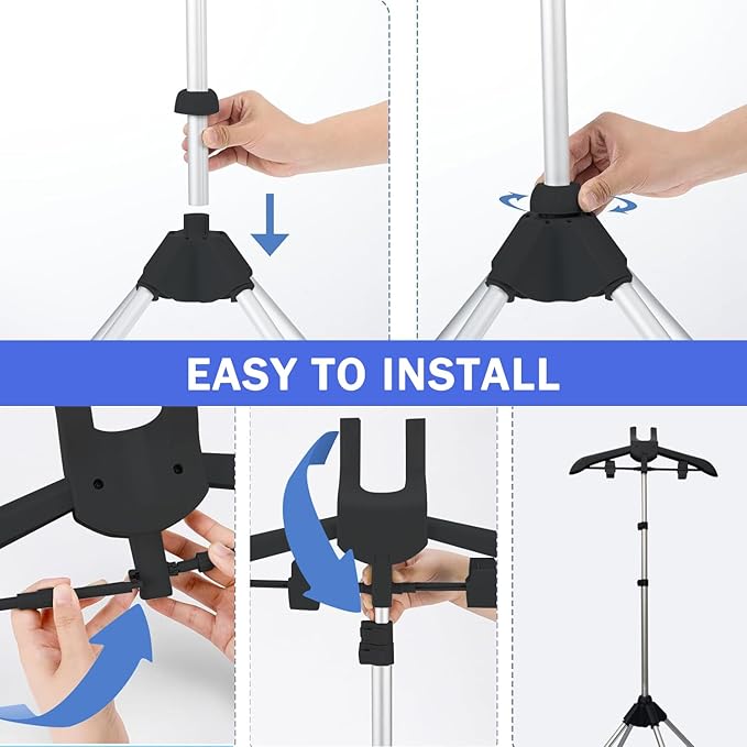 Steamer Stand Rack For Clothes Handheld Garment Hanger For Steaming Clothes Foldable Hanger Holder Stand Garment Steamer Accessories For Homes Clothing Stores & Hotels