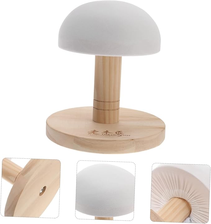 Ironing Board Tabletop Small Ironing Tool Round Ironing Board Wood Pressing Board Desktop Protector Foldable Ironing Board for Bra Clothes Pants