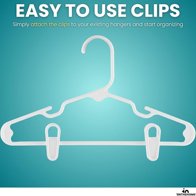 Multi-Purpose Hanger Clips (24 Count) White