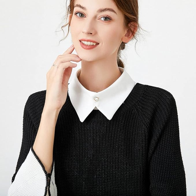 Fake Collar Detachable Dickey Collar Half Shirt Blouse Collar Faux False Collar for Women