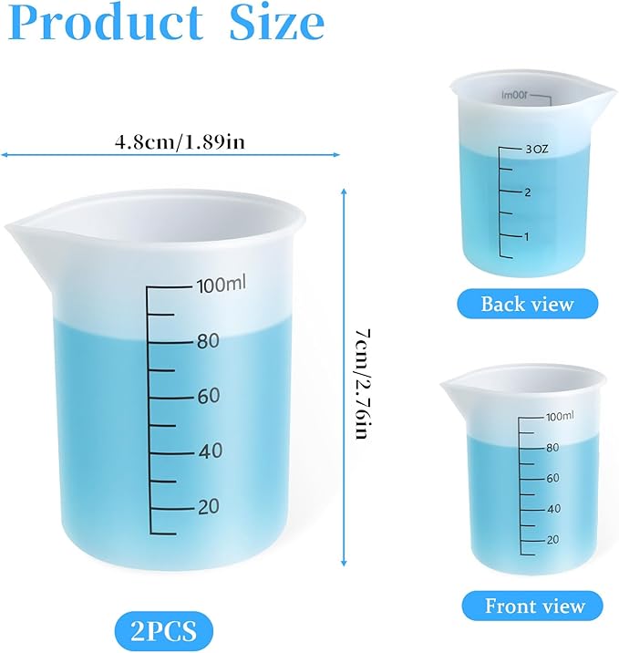 2pcs Silicone Laundry Detergent Cup Measuring Cup Double-Sided Scale Silicone Dispenser Laundry Measuring Cups Reusable for Liquid Flexible Washable Liquid Detergent Cups for Home Dormitory Hotel