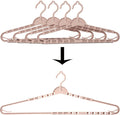 4 Pack Extra Large Hangers Big Clothes Hangers Enlarge Adjustable Shoulder 16.5"-26" Drying Hanger Sturdy for Wide Polos Tops Cardigans Quilt Bath Towel Big and Tall Shirts (Light Pink)
