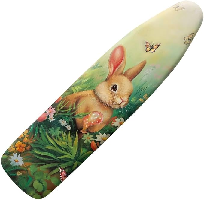 Butterfly Ironing Board Cover Rabbit Iron Board Cover Replacement Polyester Fabric Ironing Board Table Top Ironing Board Protective Cover