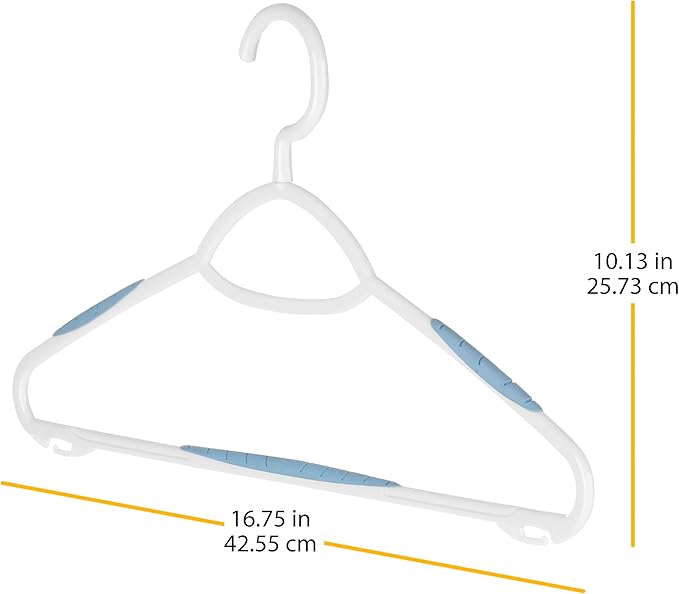 Whitmor Sure-Grip Plastic Hangers (Set of 5)