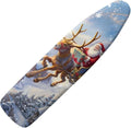 Santa Claus Deer Ironing Board Cover Stain Resistant Cover for Ironing Board Standard Size Christmas Decor Ironing Pad for Table 54x15 inches