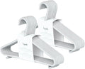 3 Sprouts Wheat Straw Plastic Hangers - 30-Pack Eco-Conscious Toddler Hangers for Child & Baby Clothes, Coats - Kid Closet Hanger Ideal for Small Girls, Boys, Children & Kids - Speckled Gray