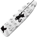 SEANATIVE Black Cat Ironing Board Cover Musical Notes Ironing Decor Accessories, Iron Pad Covers with Elastic Edge, Stretch Fit