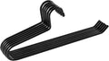 VASLIM 8 Pack Blanket Hangers Heavy Duty Black Vinyl Coated Nonslip - Great for Quilts, Comforters, Table Cloths, Towels, Sleeping Bags,Drapery and bedspreads(Black/Black)