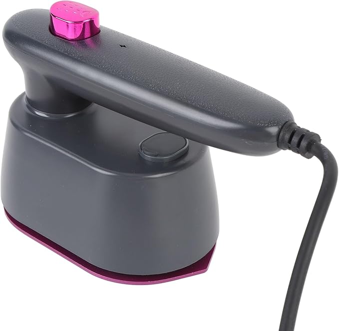 Handheld Steam Iron with Long Cord, Compact Lightweight Ironing Machine, 120ml Water, No Wrinkle Clothes Remover for Travel, Home, Dorm (US Plug 110V 50Hz)