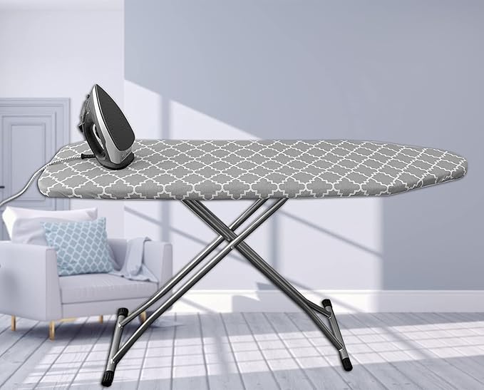 Ironing Board Cover and Pad Standard Size 15"x54", Resists Scorching and Staining with Elastic Edge Heavy Duty Extra Thick Ironing Padding Cotton Ironing Board Covers