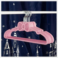 Velvet Hangers 20 Pack, 16" Non Slip Adult Hangers, 360 Degree Swivel-Hook, Ultra Slim Clothes Felt Hanger Space Saving, Durable & Cute for Coats, Jacket, Shirts, Dress (Plastics, Bow)