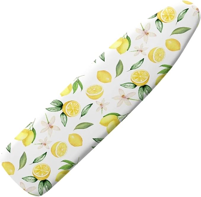 Lemon Ironing Board Cover Thick Table Top Ironing Board Cover with Hook and Loop Soft Iron Pads for Ironing Extra Wide Ironing Pad 54x15 inches
