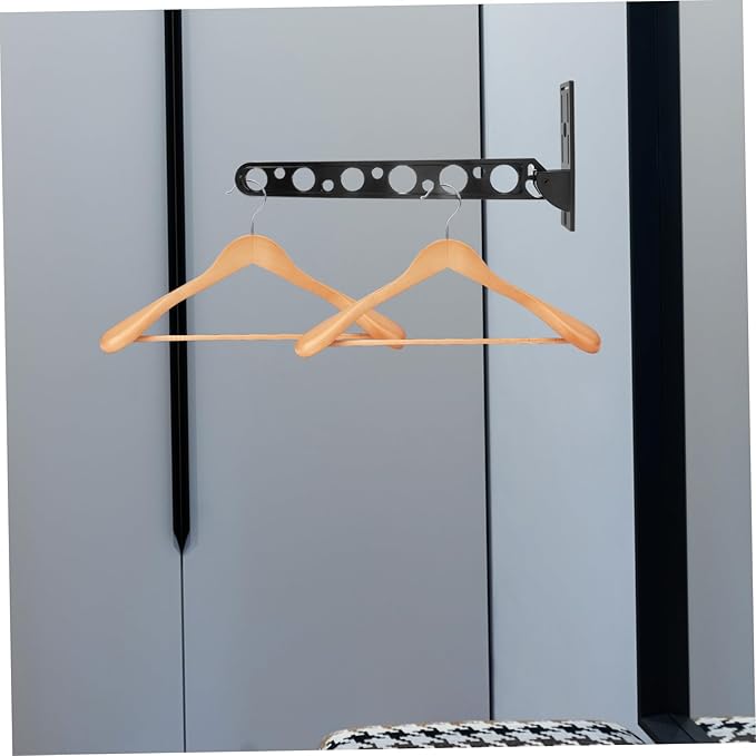 CHILDWEET 1 Set Clothes Drying Rack Coat Hangers Folding Clothes Hanger Metal Clothes Hanger Holder Folding Clothing Rack Hanger Rack Clothes Bar Wardrobe Aluminum Alloy Buckle