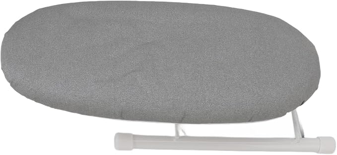 Ironing Board, Heat Resistant Mini Iron Board Foldable Tabletop Ironing Board Portable Iron Board Clothes Ironing Accessories for Home Dorm (Grey)