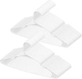 VEVOR Hangers, 0.2 in Ultra-Thin, 50 Pack White Plastic Hangers with Stable Triangular Top Structure & Wider Notch Design, Non-Slip Space Saving Hanger, Fit for T-Shirt, Shirt, Sling & Pant