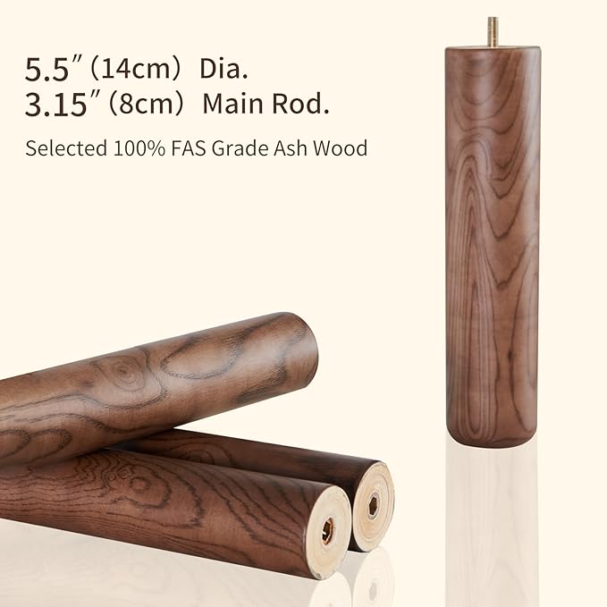 Wooden Coat Rack Stand, 100% Natural FAS Ash Wood Coat Rack Freestanding, Coat Racks with Stable Sphere Triangle Base,Classic Coat Racks with 9 Hooks, Wood Entryway Coat Hall Tree Hanger Stand