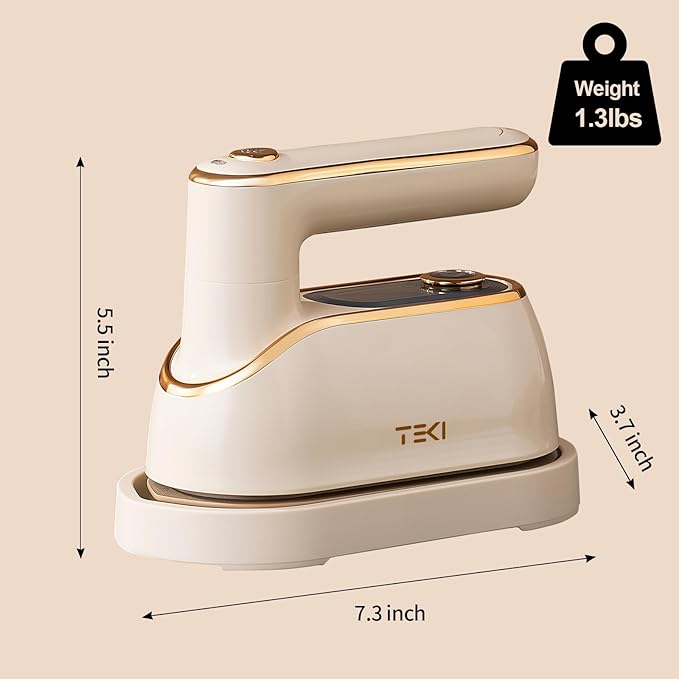 Travel Steamer for Clothes Portable Rotary Garment Iron 1200W Small Travel Steam Iron for Home, Dorm, College, 150ml Water Tank, Foldable Wrinkle Remover 120V, 1 Piece