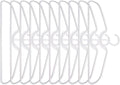 10/20Pcs Short Neck Anti-Slip Plastic Clothes Hangers, Save Vertical Space Hangers, No Shoulder Bump Suit Hangers for Shirts Blouses Dresses Jackets Closet Organization (10)