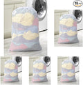 Whitmor Mesh Laundry Bag with ID Tag - Set of 3 - White (Pack of 5)