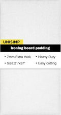 Ironing Board Padding Only, Heavy Duty Standard Ironing Board Pad Replacement, Cut-to-Fit for Standard, Wide & Large Board Sizes up to 21 x 57 Inches