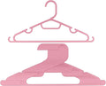 Plastic Clothes Hangers – 20 Pack Durable Slim Space Saving Closet Hangers with Hooks & Notches for Shirts, Pants, Jackets, Dresses, Laundry, Kids & Adult Clothing, Salmon Pink