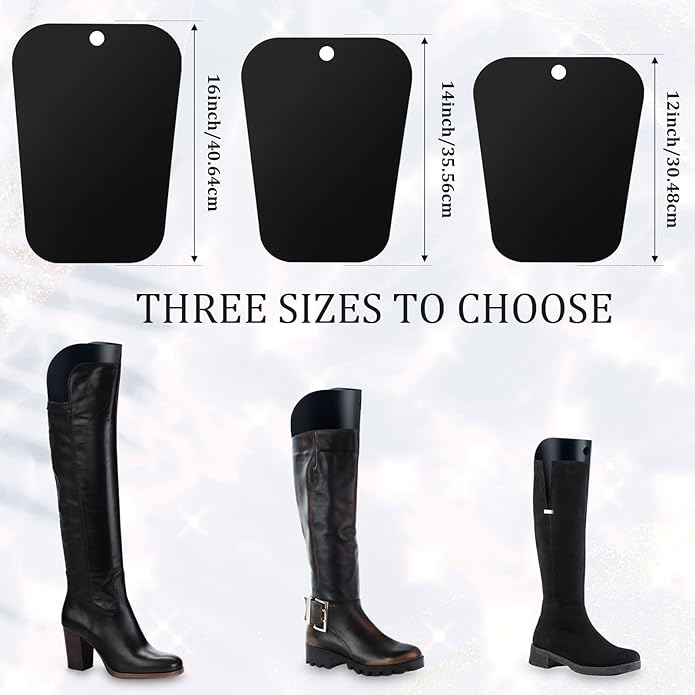 16 Pieces (8 Pairs) Boot Shaper Form Inserts Boots Tall Support to Keep Shape Holders for Women Men