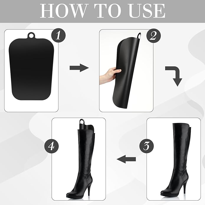 8 Packs Boot Shaper Shape Inserts Multisized 12/14/16 Inches Tall Boot Support for Women Men