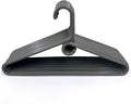 Clothes Hangers 10 Pack Plastic - Heavy Duty Space Saving Coat, Velvet Hangers, Pant Hangers for Closet Organization - Durable Non-Slip, Grey Wardrobe Essentials Bulk Storage