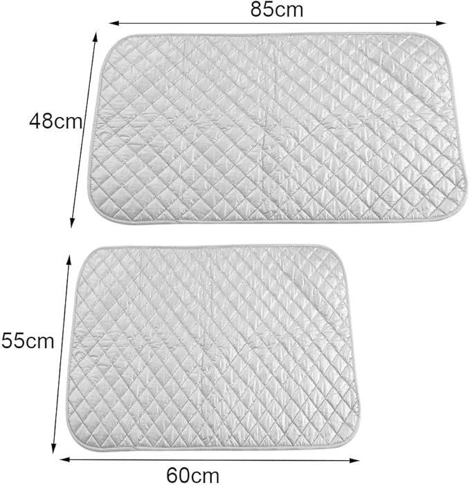 Magnetic Ironing Mat Blanket, Ironing Mat with Silicone Pad Heat Resistant Ironing Blanket Thick Portable Travel Ironing Pad for Home(02)