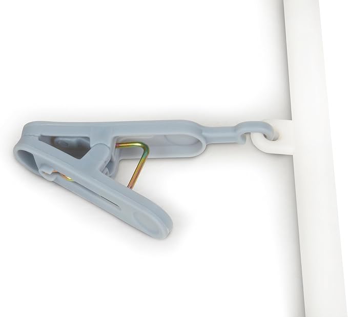 Premium Cloth Drying Hanger Rack(24 Clips) 360 Degree Portable & Rotatable Clips,Baby Clothes Hanger, Foldable Hanger (Grey)