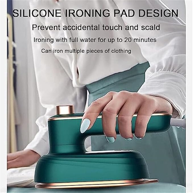 Steam Iron, Portable Steamer for Clothes Travel, Household Handheld Portable Garment Steamer, Travel Size Clothes Steamers, Handheld Portable Iron, Rapid Heating (White)