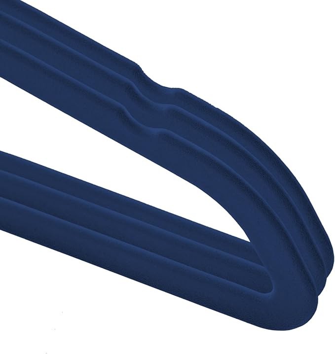 Casafield 100 Velvet Baby Hangers - 11" Size for Infant & Toddler Clothes - Royal Blue