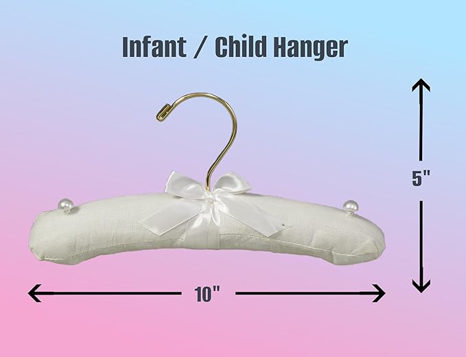 Acid-Free Muslin Hanger | Baby | Child | Cotton Batting | Set of 8