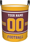 Custom Laundry Hamper Personalized Laundry Basket Customized Name And Number Collapsible Storage Basket for Bedroom Bathroom Living Room Gifts