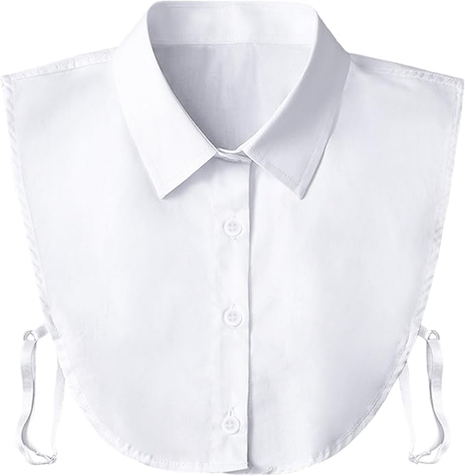 Kalkehay Detachable Dickey Collar Blouse for Women, Fake Half Shirts Faux False Collar for Girls Favors