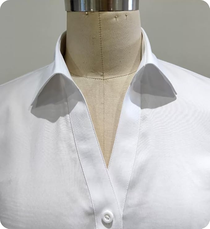 NIDMIDO Cotton Classic Detachable Dickey Collar Half Shirts Blouse False Collar Top for Women Girls Outfits