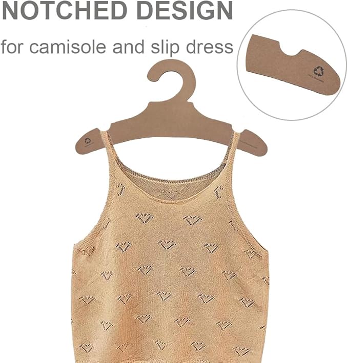 Baby Hanger for Nursery Closet Storage 11" Save Space Kids Hangers for Infant Children,Non-Slip Toddler Clothes Pants Hangers for Boy Girl Newborn ECO Friendly Cardboard Hanger Garment Display