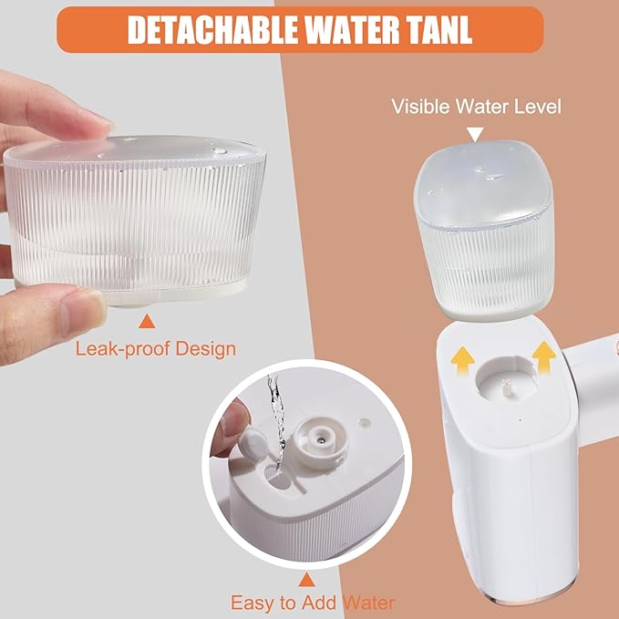 Portable Mini Ironing Machine,Travel Mini Steam Iron,1000W Handheld Travel Steamer Iron for Clothes,Foldable Garment Steamer,20 Second Heat-up,120ml Water Tank,with Brush,Measure Cup