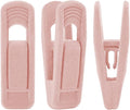 Trgowaul Light Pink Velvet Hangers Clips, Pant Hangers Velvet Clips, Strong Finger Clips Perfect for Thin Velvet Hangers Suit Skirt Pant Clothes Velvet Hangers, Velvet Baby Hangers Clips