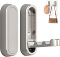 2Pcs Foldable Wall Hooks, Zinc Alloy Folding Hook Silver, Heavy Duty Folding Coat Hooks Wall Mounted for Hanging Coat Towels Bags Keys (Silver, 2 Pack)