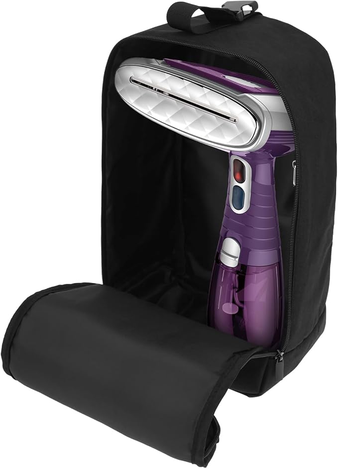 Travel Steamer Bag for Conair Clothes Steamer Travel Irons Carrying Case Portable Storage Bag Handheld Steam Iron Organizer Holder w Hanging Buckle Strap for Steam Iron and Other Accessories, Bag Only