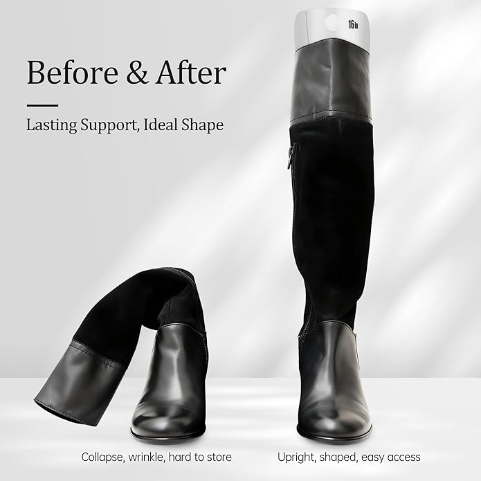 Apoway Boot Shaper Form Inserts, Tall Boot Support, Reusable Shoe Tree Shape Holder for Women and Men
