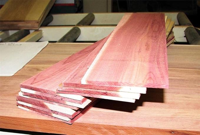 Thin Aromatic Cedar Boards 24" x 5" x 1/4". Pack of 5