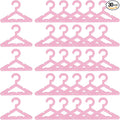 PATIKIL 30pcs Clothes Hanger Earring Holder, Mini Acrylic Coat Hangers Earring Hangers Hanger Rack Small for Earring Holder Organizer Stand Studs, Pink