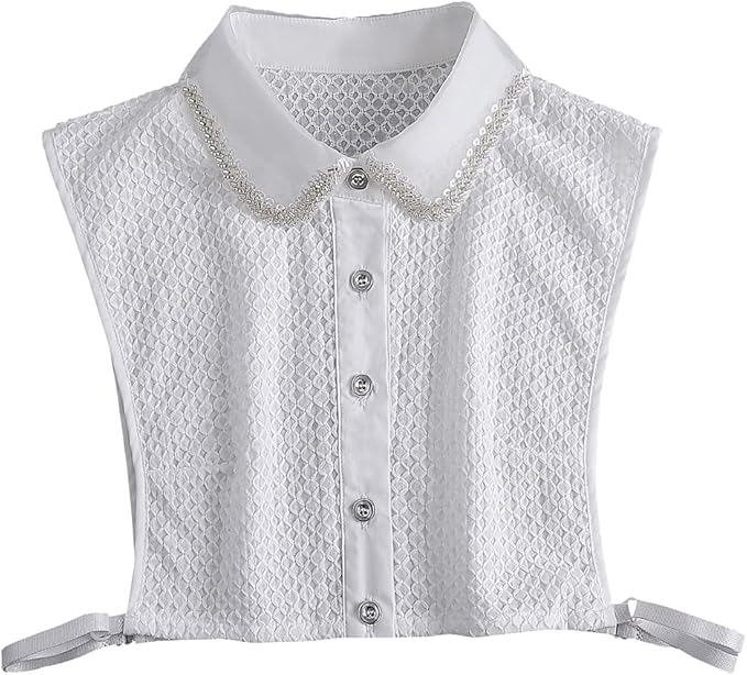 Fake Collar Detachable Dickey Collar Half Shirt Blouse Collar Faux False Collar for Women